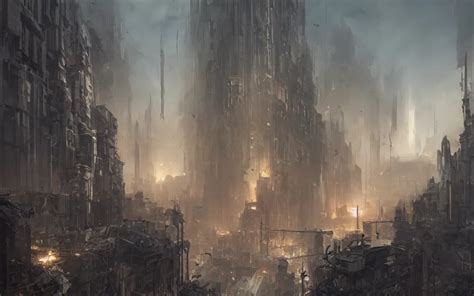 apocalyptic city, concept art by greg rutkowski, | Stable Diffusion ...