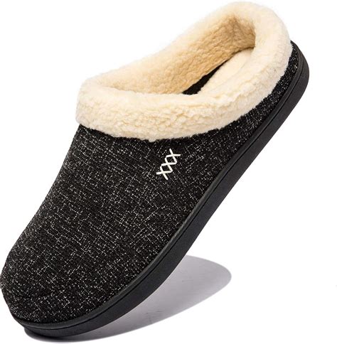 Amazon.com | NewDenBer Women's Cozy Memory Foam Slippers with Fuzzy ...