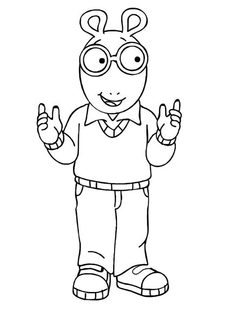 Friendly Arthur coloring page - Download, Print or Color Online for Free