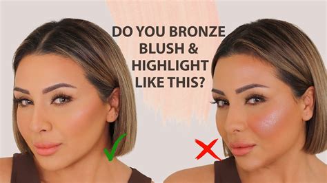 HOW TO APPLY BRONZER BLUSH AND HIGHLIGHT | NINA UBHI - YouTube