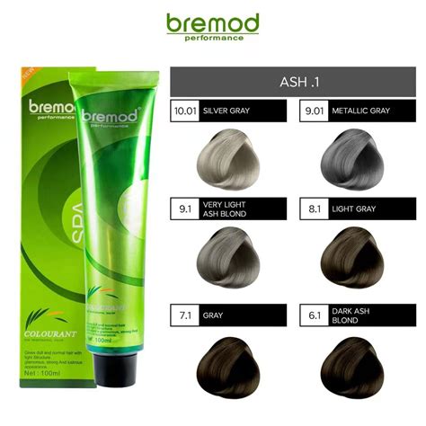 Bremod Hair Color (Ash, Gray , Light Gray, Silver Gray, Ash Blonde ...