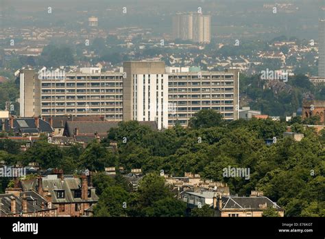 Gartnavel General Hospital Glasgow viewed from Gilmorehill Stock Photo ...