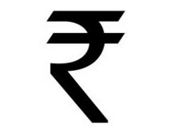 Old Indian Rupee Symbol