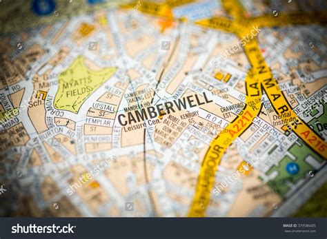 Camberwell London Uk Map Stock Photo 379586005 | Shutterstock