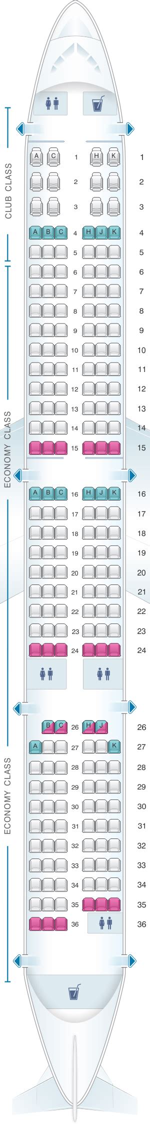 Seat Map Air Transat Airbus A321 Neo LR | SeatMaestro