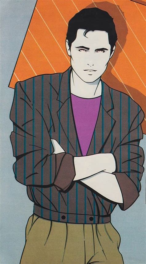 PATRICK NAGEL Mens Illustration of PERRY ELLIS Spring Summer 1981 ...