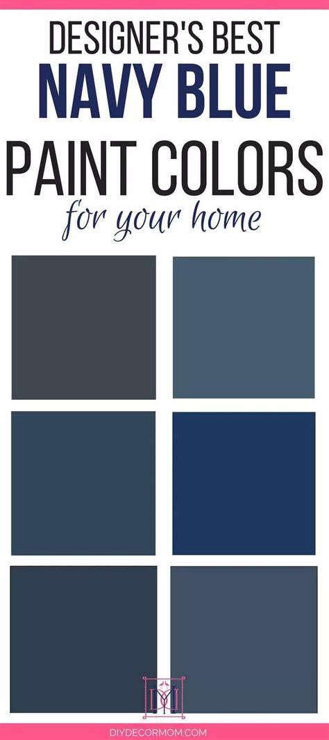 Best Navy Paint Colors: Designers Share 6 Failproof Paint Colors | Navy ...