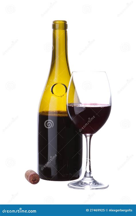 Elegant Brown Transparent Wine Bottle Royalty Free Stock Photo - Image ...