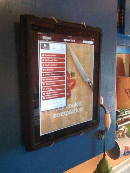 How to Build A DIY $3 iPad Wall Mount | Ipad wall mount, Tablet wall ...