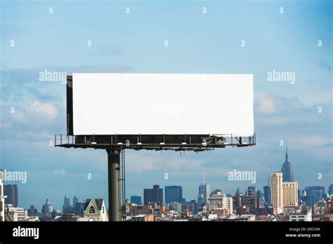 Blank billboard, New York City, USA Stock Photo - Alamy