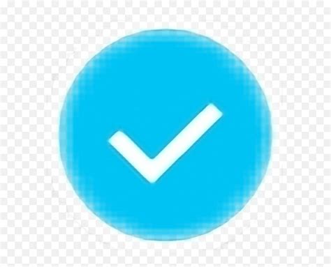 Bluetick Blue Sticker By - Vertical Emoji,Blue Tick Emoji - Free Emoji ...