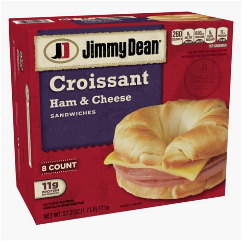 Jimmy Dean Sausage Egg And Cheese Croissant, HD Png Download - kindpng