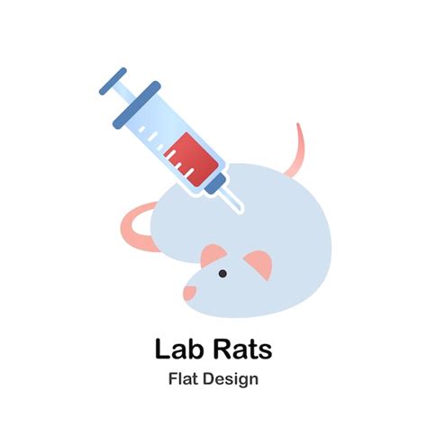 Premium Vector | Lab rats flat illustration