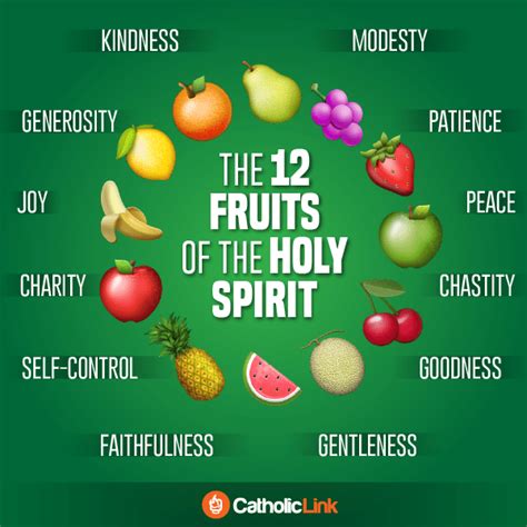 The 12 Fruits Of The Holy Spirit - Catholic-Link