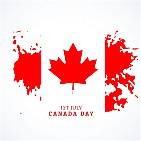 Free Vector | Canadian flag in grunge style