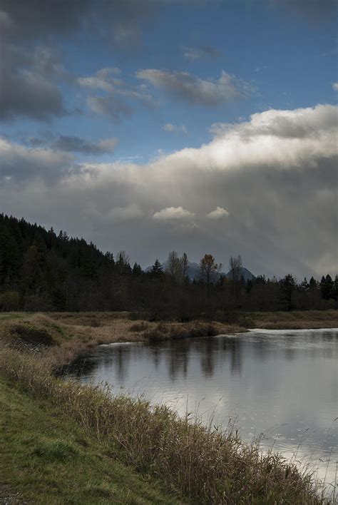 Alouette River Raindrops Photograph by Bill Collins