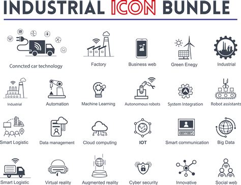 Industry icon Bundle Business icons and symbols of various industries ...