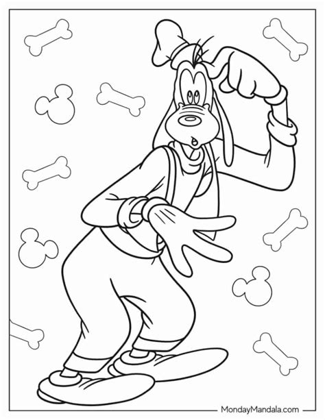 Goofy Coloring Pages To Print Free