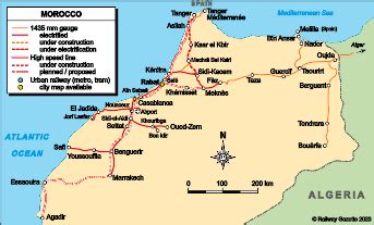 Morocco - country map | Country profile | Railway Gazette International