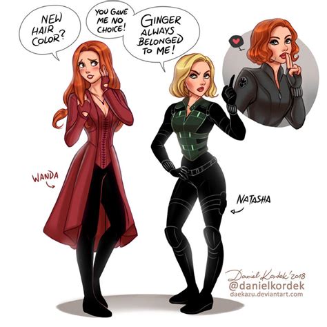 Avengers: Wanda + Natasha by daekazu on DeviantArt