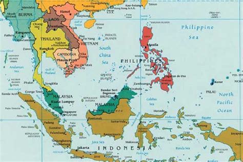 Countries Of Southeast Asia Map - Australia Map