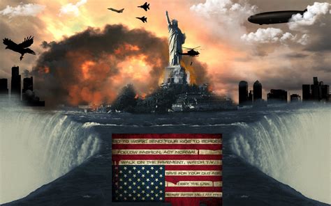 Statue of Liberty, Statue of Liberty, American flag, explosion HD ...