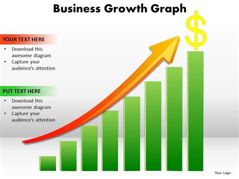 business growth graph bar chart with arrow going up and dollar sign ...