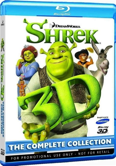 Blu-Ray - SHREK 3D Complete Collection - Promotional - Very Nice - DVD ...