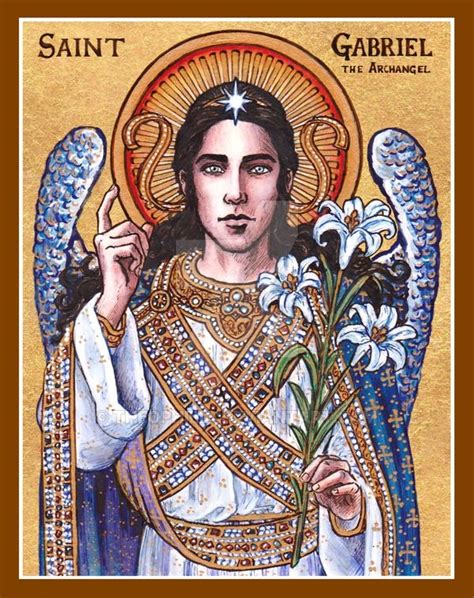 St. Gabriel the Archangel icon | Archangels, Saint gabriel, Catholic saints