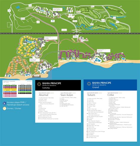 Bahia Principe Grand Coba map - Travel resort maps