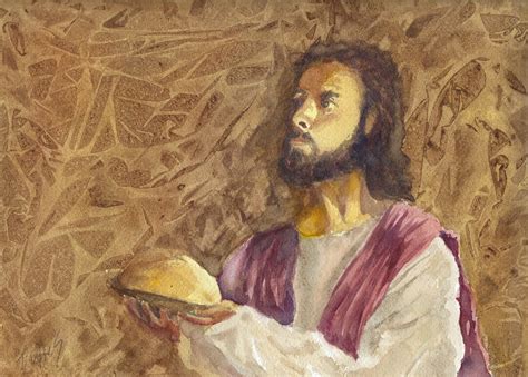 Jesus is the Bread of Life Print, Christian Art Print, Jesus Art, Bible ...