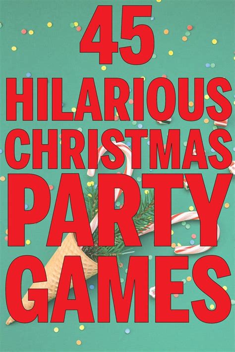 45 Hilarious Christmas Party Games | Funny christmas party games, Fun ...