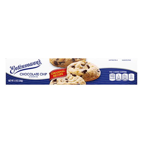 Entenmann's Original Recipe Chocolate Chip Cookies 12 oz | Chocolate ...