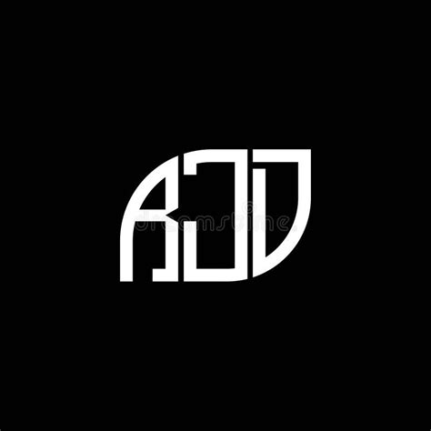 RJD Letter Logo Design on Black Background. RJD Creative Initials ...