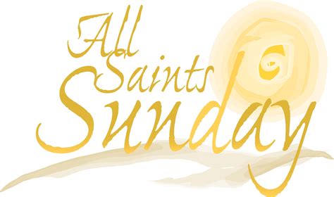 All Saints Day Sunday Clip Art Image | All saints day, All saints, Art ...