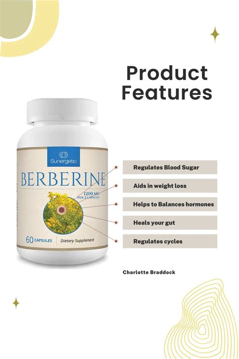 Berberine is a compound extracted from various plants, including ...