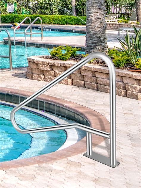 VEVOR VEVOR Pool Rail Pool Railing 139.7x81.2cm Pool Handrail Stainless ...