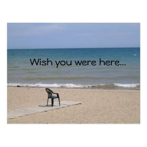 Wish you were here... postcard | Zazzle