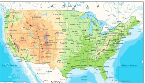 Iowa Usa Mappa Fisica Altamente Dettagliata Mappa Vettoriale Mappa Dem ...