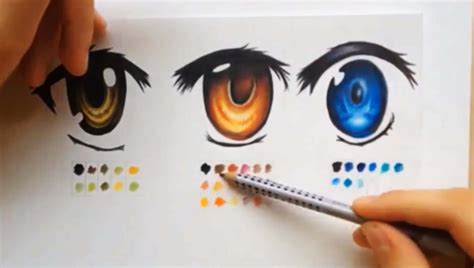 How to color using colored pencils (manga eyes ) » Hildur.K.O Art blog ...