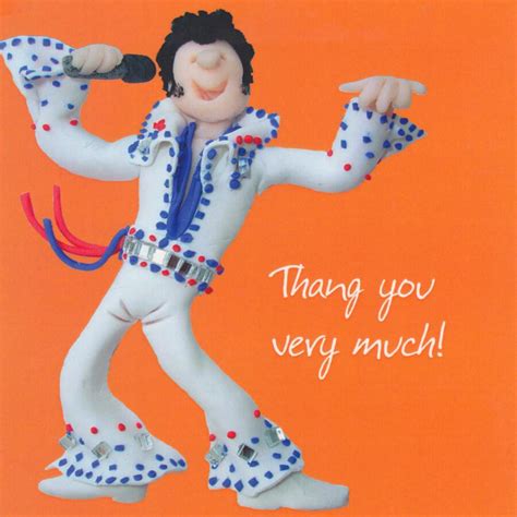 Thank You Very Much Card - Elvis - One Lump Or Two - CardSpark