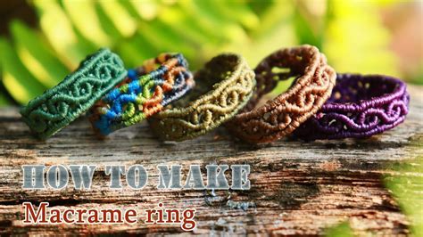 How to make macrame ring-diy-tutorial macrame ring-macrame tutorial-สอน ...