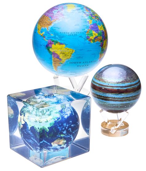 MOVA Globes: Designer globes that spin automatically.