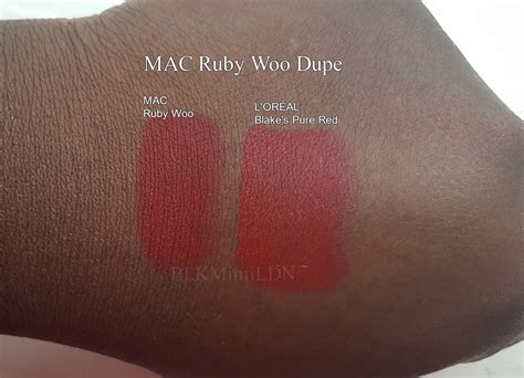 BLKMimiLDN: MAC Ruby Woo Dupe (on Dark Skin)