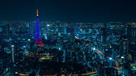 tokyo, night city, skyscrapers 4k Tokyo, Skyscrapers, night city ...