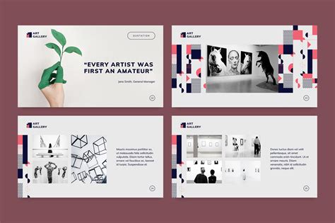 Art Gallery PowerPoint Presentation Template :: Behance