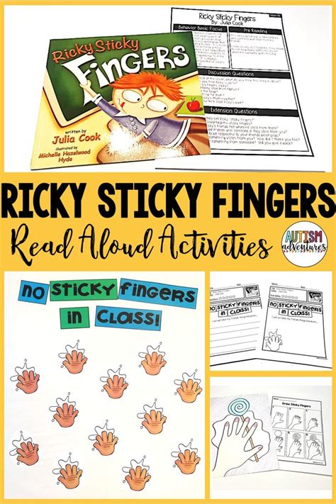 Ricky Sticky Fingers- Behavior Basics Book Club | Book club activities ...