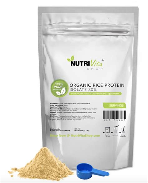 100% ORGANIC RICE PROTEIN PRO ISOLATE NON-GMO (Wholesale Price)