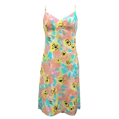 Chanel Blue Floral Slip Dress – Treasures of NYC