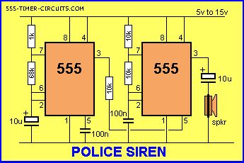 POLICE SIREN - Basic_Circuit - Circuit Diagram - SeekIC.com